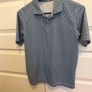 Vineyard Vines Blue Whale Patterned Polo Shirt